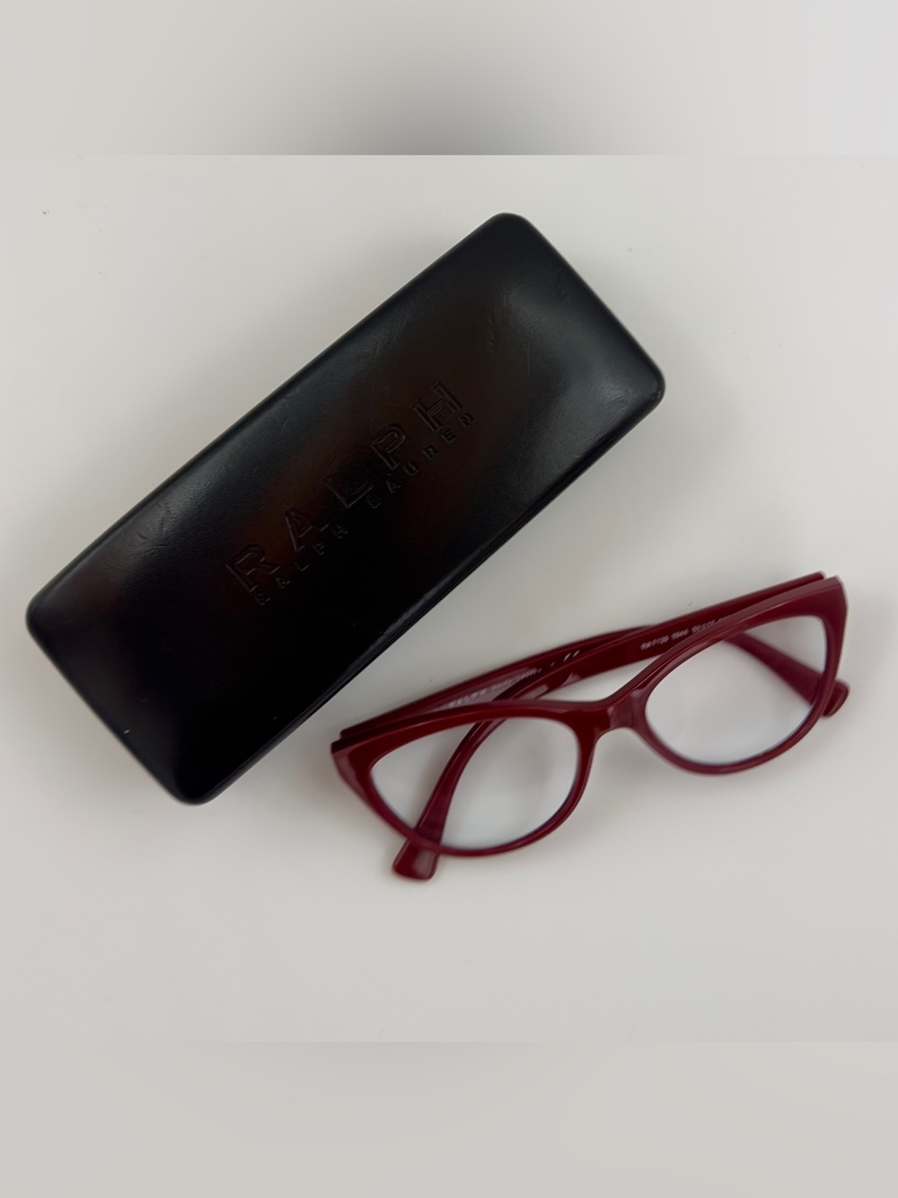 Ralph Lauren Eyeglass Frames + Case - Burgundy/Red - RA7129